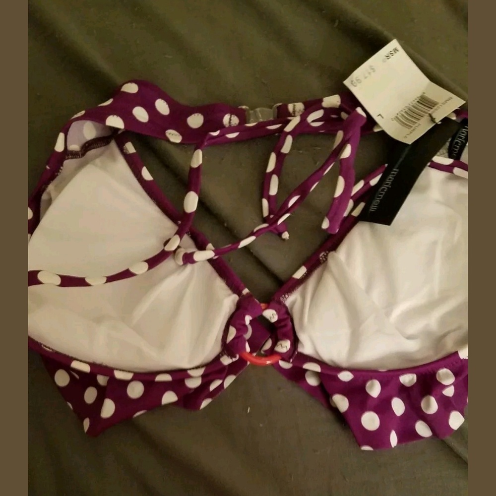 Marie Meili Halter Ruffle Triangle Bikini Top - Picture 3 of 3